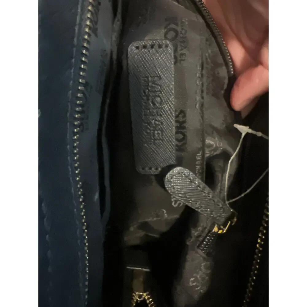 Michael Kors Hamilton Traveler Large Studded Tote Shoulder Bag Black - Picture 5 of 8